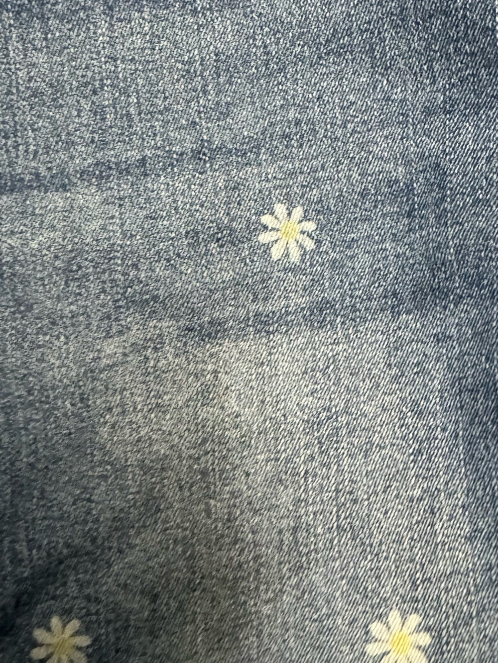 No Boundaries Blue Daisy-Print Skinny Jeans size 17 fits like a 12 - Picture 2 of 5